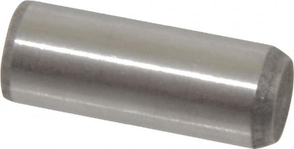 Made in USA - 3/8" Diam x 1" Pin Length 416 Stainless Steel Precision Dowel Pin - Passivated Finish, C 36-42 Hardness, 2 Beveled End - Exact Tooling