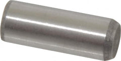Made in USA - 3/8" Diam x 1" Pin Length 416 Stainless Steel Precision Dowel Pin - Passivated Finish, C 36-42 Hardness, 2 Beveled End - Exact Tooling