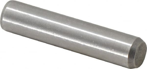 Made in USA - 3/8" Diam x 1-3/4" Pin Length 416 Stainless Steel Precision Dowel Pin - Passivated Finish, C 36-42 Hardness, 2 Beveled End - Exact Tooling