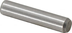 Made in USA - 3/8" Diam x 1-3/4" Pin Length 416 Stainless Steel Precision Dowel Pin - Passivated Finish, C 36-42 Hardness, 2 Beveled End - Exact Tooling