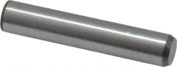 Made in USA - 3/8" Diam x 2" Pin Length 416 Stainless Steel Precision Dowel Pin - Passivated Finish, C 36-42 Hardness, 2 Beveled End - Exact Tooling