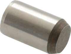 Made in USA - 3/8" Diam x 5/8" Pin Length 416 Stainless Steel Precision Dowel Pin - Passivated Finish, C 36-42 Hardness, 2 Beveled End - Exact Tooling