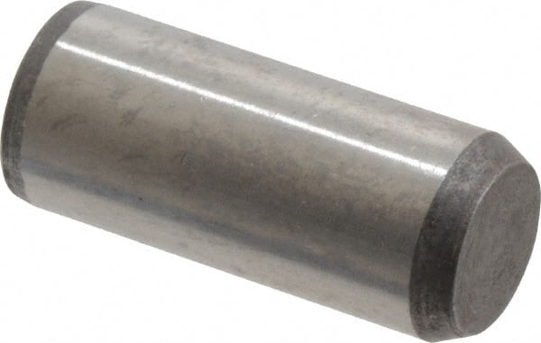 Made in USA - 3/8" Diam x 7/8" Pin Length 416 Stainless Steel Precision Dowel Pin - Passivated Finish, C 36-42 Hardness, 2 Beveled End - Exact Tooling