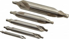 Keo - 5 Piece, #1 to 5, Plain Edge, Cobalt Combo Drill & Countersink Set - Exact Tooling