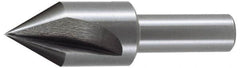 Keo - 2" Head Diam, 3/4" Shank Diam, 3 Flute 82° High Speed Steel Countersink - Bright Finish, 3-1/4" OAL, Single End, Straight Shank, Right Hand Cut - Exact Tooling