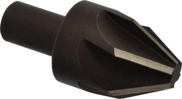 Keo - 1-1/2" Head Diam, 3/4" Shank Diam, 6 Flute 60° High Speed Steel Countersink - Exact Tooling