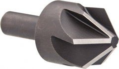 Keo - 1-1/4" Head Diam, 1/2" Shank Diam, 6 Flute 90° High Speed Steel Countersink - Exact Tooling