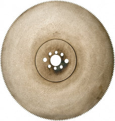 Kinkelder Saw - 350mm Blade Diam, 220 Teeth, High Speed Steel Cold Saw Blade - 32mm Arbor Hole Diam, 2.5mm Blade Thickness - Exact Tooling