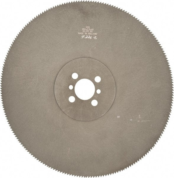 Kinkelder Saw - 350mm Blade Diam, 220 Teeth, High Speed Steel Cold Saw Blade - 40mm Arbor Hole Diam, 2.5mm Blade Thickness - Exact Tooling