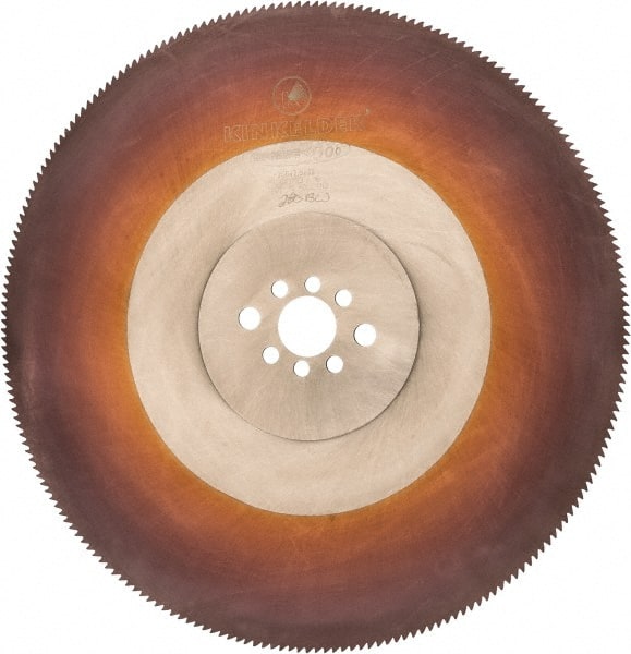Kinkelder Saw - 350mm Blade Diam, 280 Teeth, High Speed Steel Cold Saw Blade - 32mm Arbor Hole Diam, 2.5mm Blade Thickness - Exact Tooling