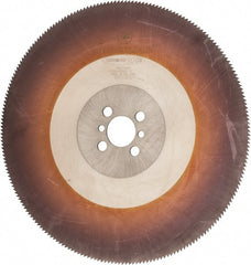 Kinkelder Saw - 350mm Blade Diam, 280 Teeth, High Speed Steel Cold Saw Blade - 40mm Arbor Hole Diam, 2.5mm Blade Thickness - Exact Tooling