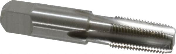 Hertel - 1/8-27 NPTF Thread, 4 Flute Standard Pipe Tap - 2-1/8" OAL, Bright Finish, High Speed Steel - Exact Tooling