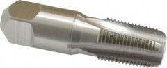 Hertel - 3/8-18 NPT Thread, 4 Flute Standard Pipe Tap - 2-9/16" OAL, Bright Finish, High Speed Steel - Exact Tooling