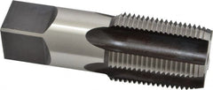 Hertel - 1 - 11-1/2 NPT Thread, 5 Flute Standard Pipe Tap - 3-3/4" OAL, Bright Finish, High Speed Steel - Exact Tooling