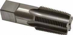 Hertel - 1 - 11-1/2 NPTF Thread, 5 Flute Standard Pipe Tap - 3-3/4" OAL, Bright Finish, High Speed Steel - Exact Tooling