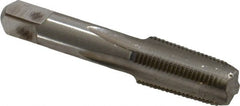 Hertel - 1/8-27 NPTF Thread, 4 Flute Standard Pipe Tap - 2-1/8" OAL, Bright Finish, High Speed Steel - Exact Tooling