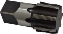 Hertel - 2 - 11-1/2 NPT Thread, 7 Flute Standard Pipe Tap - 4-1/2" OAL, Bright Finish, High Speed Steel - Exact Tooling