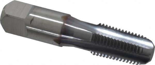 Hertel - 1/4-18 NPT Thread, 4 Flute Standard Pipe Tap - 2-7/16" OAL, TiCN Finish, High Speed Steel - Exact Tooling