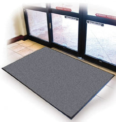 PRO-SAFE - 6 Ft. Long x 4 Ft. Wide, Poly Blended Carpet Surface, Cut Pile Entrance Matting - 3/8 Inch Thick, Indoor, Medium Traffic, Vinyl, Blue - Exact Tooling