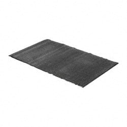 PRO-SAFE - 5 Ft. Long x 3 Ft. Wide, Poly Blended Carpet Surface, Cut Pile Entrance Matting - 3/8 Inch Thick, Indoor, Medium Traffic, Vinyl, Charcoal - Exact Tooling