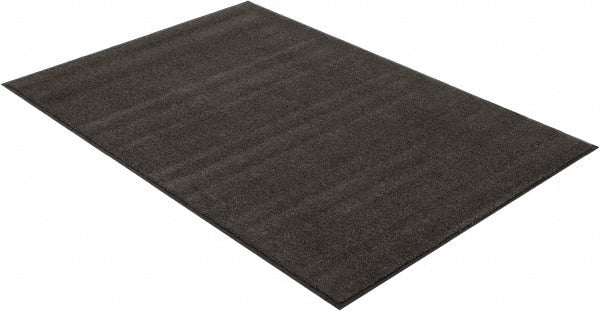 PRO-SAFE - 6 Ft. Long x 4 Ft. Wide, Poly Blended Carpet Surface, Cut Pile Entrance Matting - 3/8 Inch Thick, Indoor, Medium Traffic, Vinyl, Charcoal - Exact Tooling