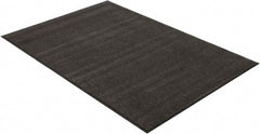 PRO-SAFE - 6 Ft. Long x 4 Ft. Wide, Poly Blended Carpet Surface, Cut Pile Entrance Matting - 3/8 Inch Thick, Indoor, Medium Traffic, Vinyl, Charcoal - Exact Tooling