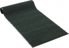 PRO-SAFE - 10 Ft. Long x 3 Ft. Wide, Poly Blended Carpet Surface, Ribbed Entrance Matting - 5/16 Inch Thick, Indoor, Medium Traffic, Vinyl, Green - Exact Tooling