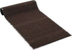 PRO-SAFE - 10 Ft. Long x 3 Ft. Wide, Poly Blended Carpet Surface, Ribbed Entrance Matting - 5/16 Inch Thick, Indoor, Medium Traffic, Vinyl, Brown - Exact Tooling