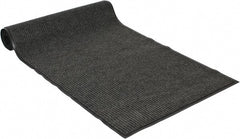 PRO-SAFE - 10 Ft. Long x 3 Ft. Wide, Poly Blended Carpet Surface, Ribbed Entrance Matting - 5/16 Inch Thick, Indoor, Medium Traffic, Vinyl, Gray - Exact Tooling