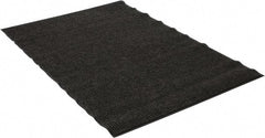 PRO-SAFE - 6 Ft. Long x 4 Ft. Wide, Poly Blended Carpet Surface, Ribbed Entrance Matting - 5/16 Inch Thick, Indoor, Medium Traffic, Vinyl, Gray - Exact Tooling
