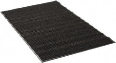 PRO-SAFE - 5 Ft. Long x 3 Ft. Wide, Poly Blended Carpet Surface, Ribbed Entrance Matting - 5/16 Inch Thick, Indoor, Medium Traffic, Vinyl, Black - Exact Tooling
