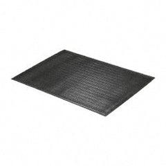 PRO-SAFE - 3' Long x 2' Wide, Dry Environment, Anti-Fatigue Matting - Black, Vinyl with Vinyl Sponge Base, Beveled on 4 Sides - Exact Tooling