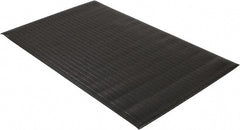 PRO-SAFE - 5' Long x 3' Wide, Dry Environment, Anti-Fatigue Matting - Black, Vinyl with Vinyl Sponge Base, Beveled on 4 Sides - Exact Tooling