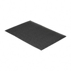 PRO-SAFE - 3' Long x 2' Wide, Dry Environment, Anti-Fatigue Matting - Black, Vinyl with Vinyl Sponge Base, Beveled on 4 Sides - Exact Tooling