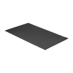 PRO-SAFE - 5' Long x 3' Wide, Dry Environment, Anti-Fatigue Matting - Black, Vinyl with Vinyl Sponge Base, Beveled on 4 Sides - Exact Tooling