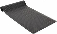 PRO-SAFE - 10' Long x 3' Wide, Dry Environment, Anti-Fatigue Matting - Black, Vinyl with Vinyl Sponge Base, Beveled on 4 Sides - Exact Tooling