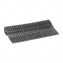 PRO-SAFE - 3' Long x 3' Wide x 5/8" Thick, Anti-Fatigue Modular Matting Tiles - Black, For Dry & Wet Areas, Series Pro-Safe - Exact Tooling