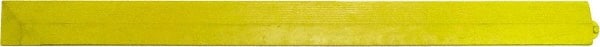 PRO-SAFE - 3.25' Long x 0.25' Wide, Anti-Fatigue Modular Matting Ramp Edge - Female, Yellow, For Dry & Wet Areas - Exact Tooling