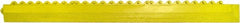 PRO-SAFE - 3.25' Long x 0.25' Wide, Anti-Fatigue Modular Matting Ramp Edge - Male, Yellow, For Dry & Wet Areas - Exact Tooling