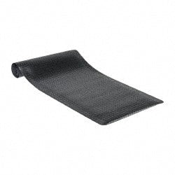 PRO-SAFE - 10' Long x 3' Wide, Dry Environment, Anti-Fatigue Matting - Black, Vinyl with Vinyl Sponge Base, Beveled on 4 Sides - Exact Tooling