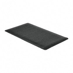 PRO-SAFE - 5' Long x 3' Wide, Dry Environment, Anti-Fatigue Matting - Black, Vinyl with Vinyl Sponge Base, Beveled on 4 Sides - Exact Tooling