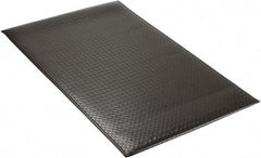 PRO-SAFE - 5' Long x 3' Wide, Dry Environment, Anti-Fatigue Matting - Black, Vinyl with Vinyl Sponge Base, Beveled on 4 Sides - Exact Tooling