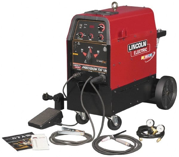 Lincoln Electric - 230 Amperage Rating, 208V/230V Input Voltage, Single Phase TIG Welder - 19-7/8 Inch Wide x 31-1/4 Inch High, AC, DC Output Current - Exact Tooling
