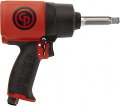 Chicago Pneumatic - 1/2" Drive, 9,000 RPM, 750 Ft/Lb Torque Impact Wrench - Pistol Grip Handle, 1,260 IPM, 19 CFM, 90 psi, 1/4" NPT Inlet - Exact Tooling