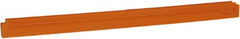 Vikan - 24" Rubber Blade Squeegee Refill - Double Edge, Orange, Plastic Holder - Exact Tooling
