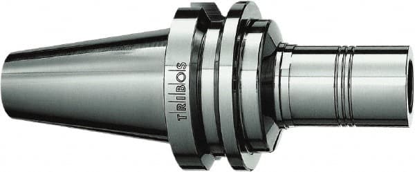 Schunk - CAT50 Taper Shank 32mm Hole End Mill Holder/Adapter - 45mm Nose Diam, 150mm Projection, Through Coolant - Exact Tooling
