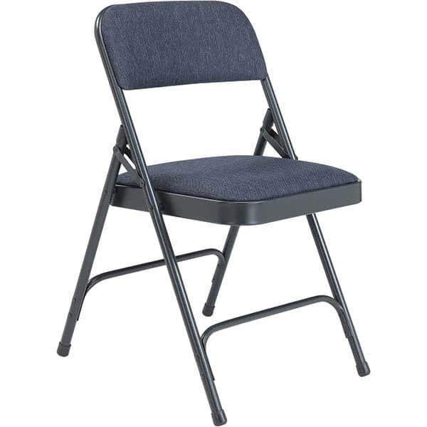National Public Seating - Folding Chairs Pad Type: Folding Chair w/Fabric Padded Seat Material: Fabric; Steel - Exact Tooling