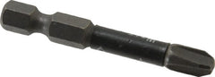 Wera - #3 Phillips Screwdriver Bit - 1/4" Hex Drive, 2" OAL - Exact Tooling