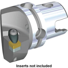 Kennametal - Right Hand Cut, Size KM50, CN.. Insert Compatiblity, Modular Turning & Profiling Cutting Unit Head - 35mm Ctr to Cutting Edge, 50mm Head Length, Through Coolant, Series Kenclamp - Exact Tooling