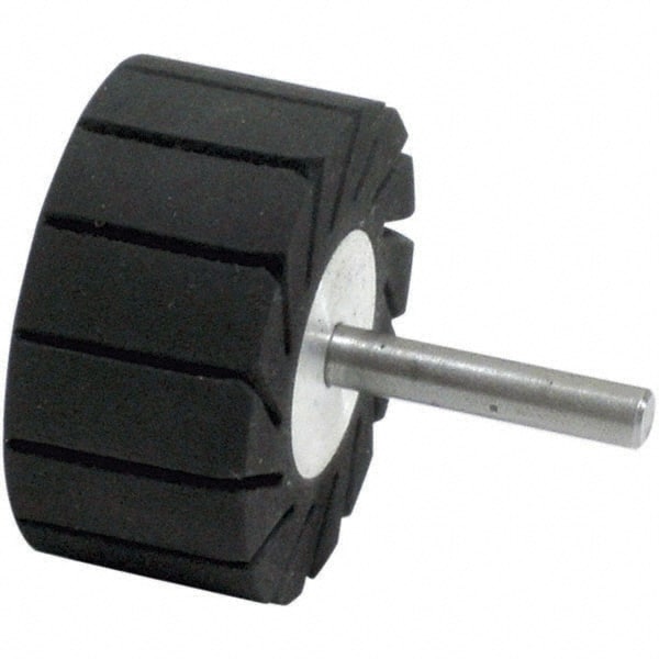 Dynabrade - 1" Wide x 2" Diam, Expander Wheel Spiral Band Drum - 1/4" Shank Diam, 7,500 RPM - Exact Tooling